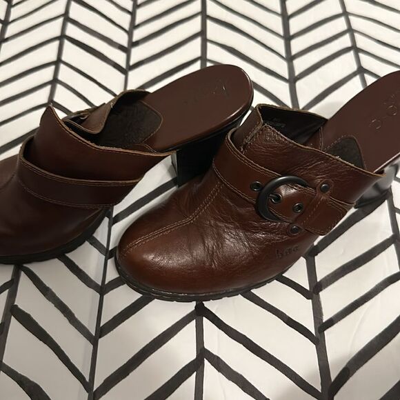 b.o.c Born Concepts Size 9 Chunky Open Ankle Block Heel Slip on Booties - Picture 3 of 4